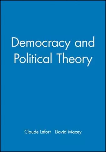 Democracy and Political Theory cover