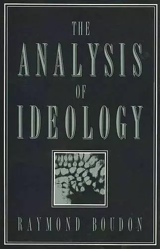 The Analysis of Ideology cover