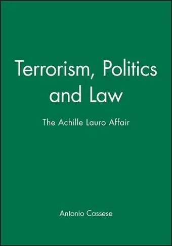 Terrorism, Politics and Law cover