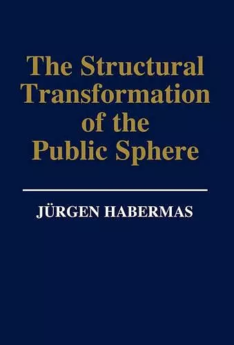 The Structural Transformation of the Public Sphere cover