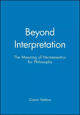 Beyond Interpretation cover