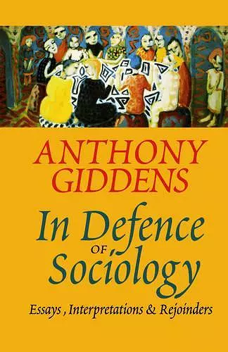 In Defence of Sociology cover