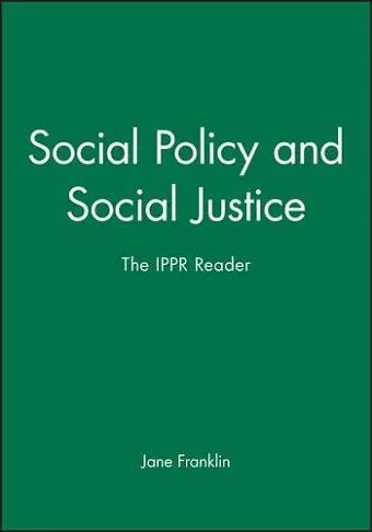 Social Policy and Social Justice cover