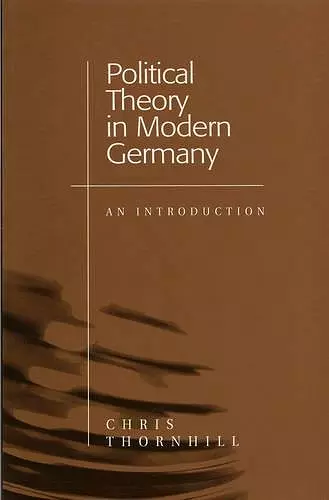 Political Theory in Modern Germany cover