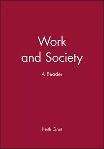 Work and Society cover