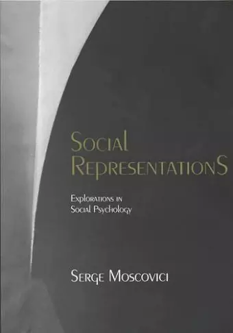 Social Representations cover