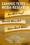 Canonic Texts in Media Research cover