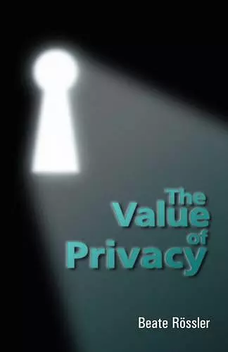 The Value of Privacy cover