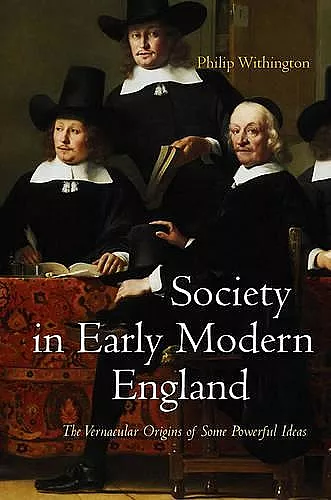 Society in Early Modern England cover