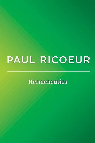 Hermeneutics cover