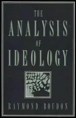 The Analysis of Ideology cover