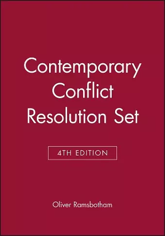 Contemporary Conflict Resolution, 4e Set cover