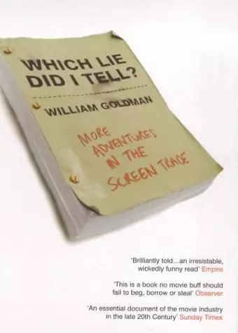 Which Lie Did I Tell? cover