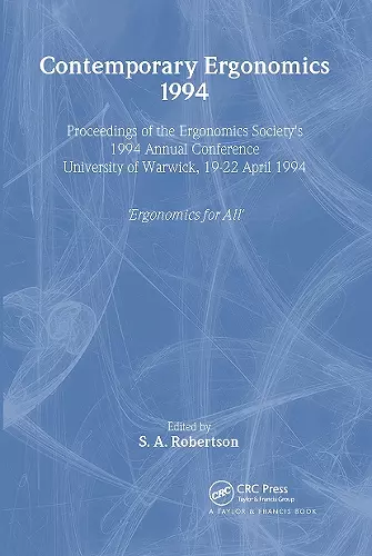 Contemporary Ergonomics cover
