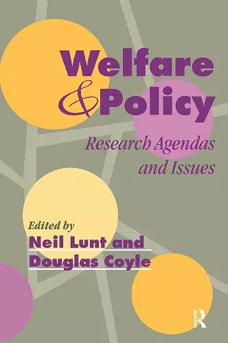 Welfare And Policy cover