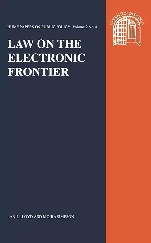 Law on the Electronic Frontier cover
