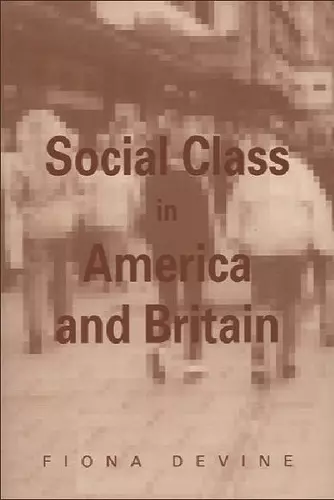 Social Class in America and Britain cover