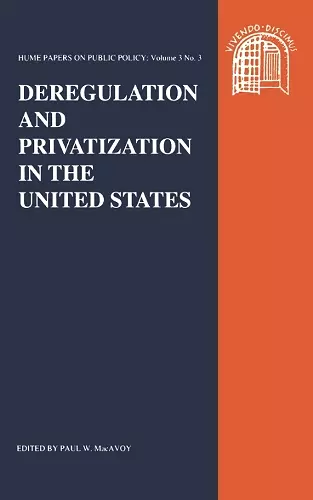 Deregulation and Privatisation cover