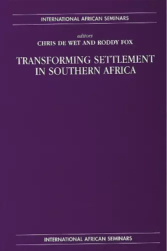 Transforming Settlement in Southern Africa cover