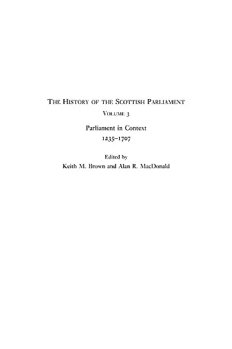 The History of the Scottish Parliament cover