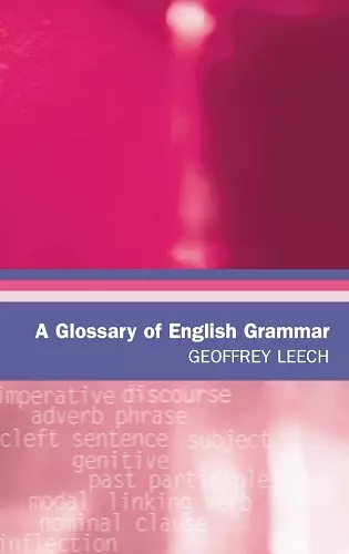 A Glossary of English Grammar cover