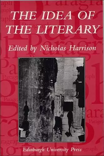 The Idea of the Literary cover