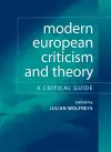 Modern European Criticism and Theory cover