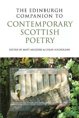 The Edinburgh Companion to Contemporary Scottish Poetry cover