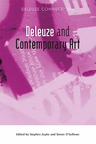 Deleuze and Contemporary Art cover