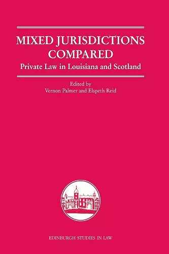 Mixed Jurisdictions Compared cover