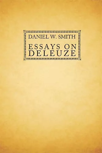 Essays on Deleuze cover