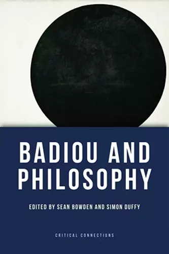Badiou and Philosophy cover