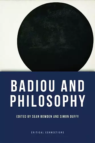 Badiou and Philosophy cover