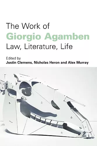 The Work of Giorgio Agamben cover