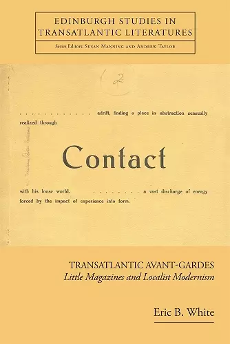 Transatlantic Avant-Gardes cover