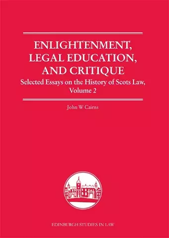 Enlightenment, Legal Education, and Critique cover