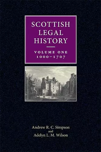 Scottish Legal History cover