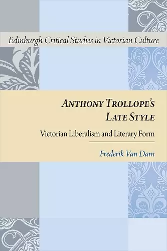 Anthony Trollope's Late Style cover