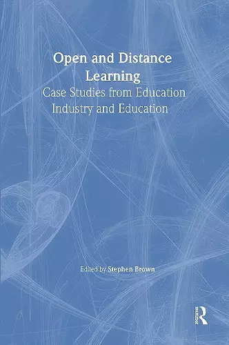 Open and Distance Learning cover