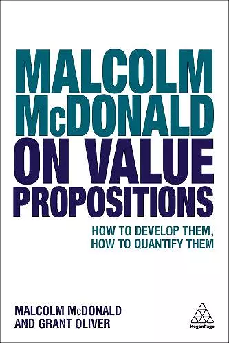 Malcolm McDonald on Value Propositions cover