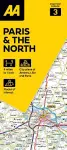 AA Road Map Paris & The North cover