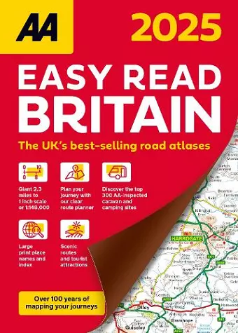 AA Easy Read Atlas Britain 2025 cover