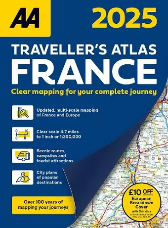 AA Traveller's Atlas France 2025 cover