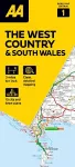 AA Road Map The West Country & South Wales cover