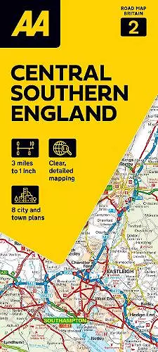 AA Road Map Central Southern England cover