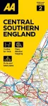 AA Road Map Central Southern England cover