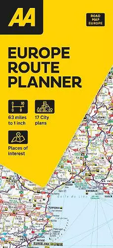 AA European Route Planner Map cover