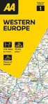 AA Road Map Western Europe cover
