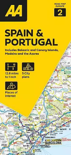 AA Road Map Spain & Portugal cover