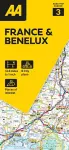 AA Road Map France & Benelux cover